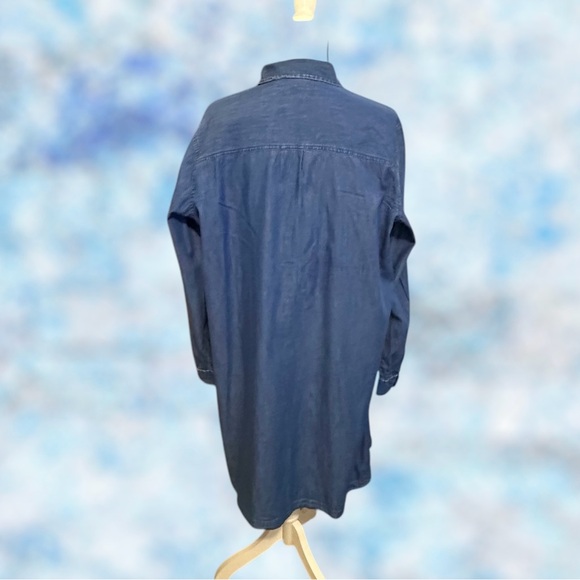 EUC! OLD NAVY DEMIN SHIRT DRESS - Picture 6 of 8